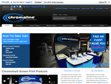 Tablet Screenshot of chromaline.com